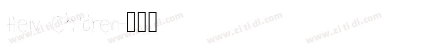 Helv Children字体转换